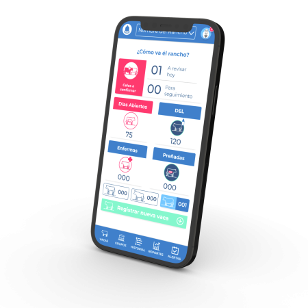 iPhone con la aplicación de Smartbell abierta